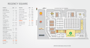 Regency Square site plan