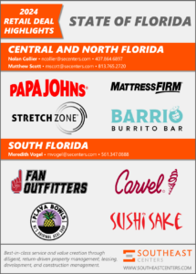 2024 Southeast Centers Deal Highlights